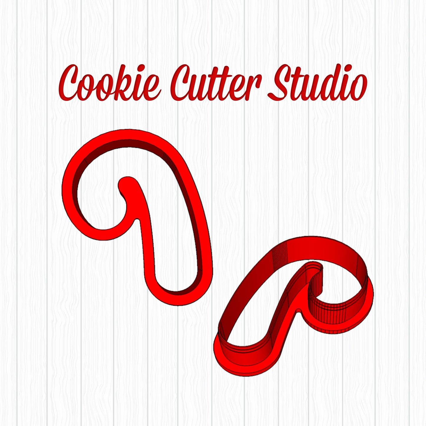 Candy Cane Cookie Cutter
