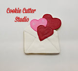 Love Letter Cookie Cutter, Valentine Cookie Cutter