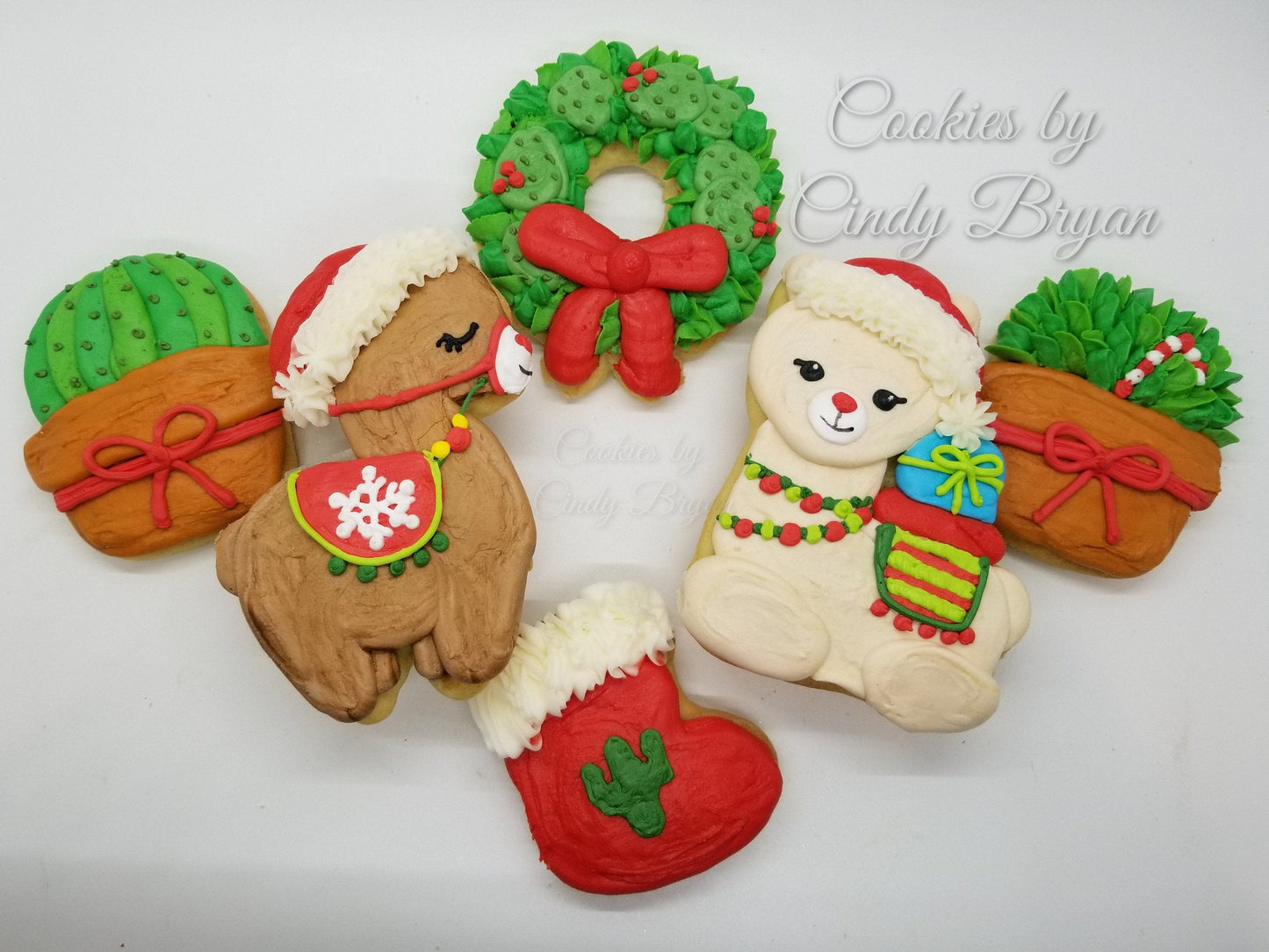 Christmas Alpaca Cookie Cutter