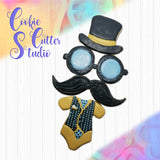Chubby and Slim Mustache Cookie Cutter