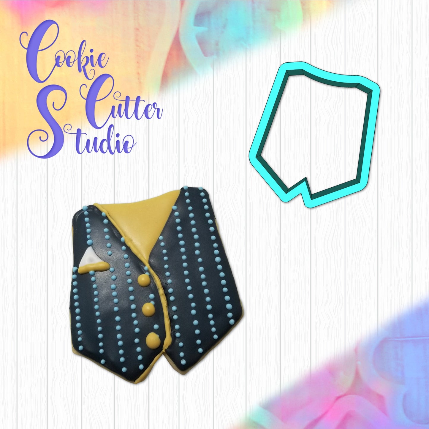 Vest Cookie Cutter, Little Man Cookie Cutters