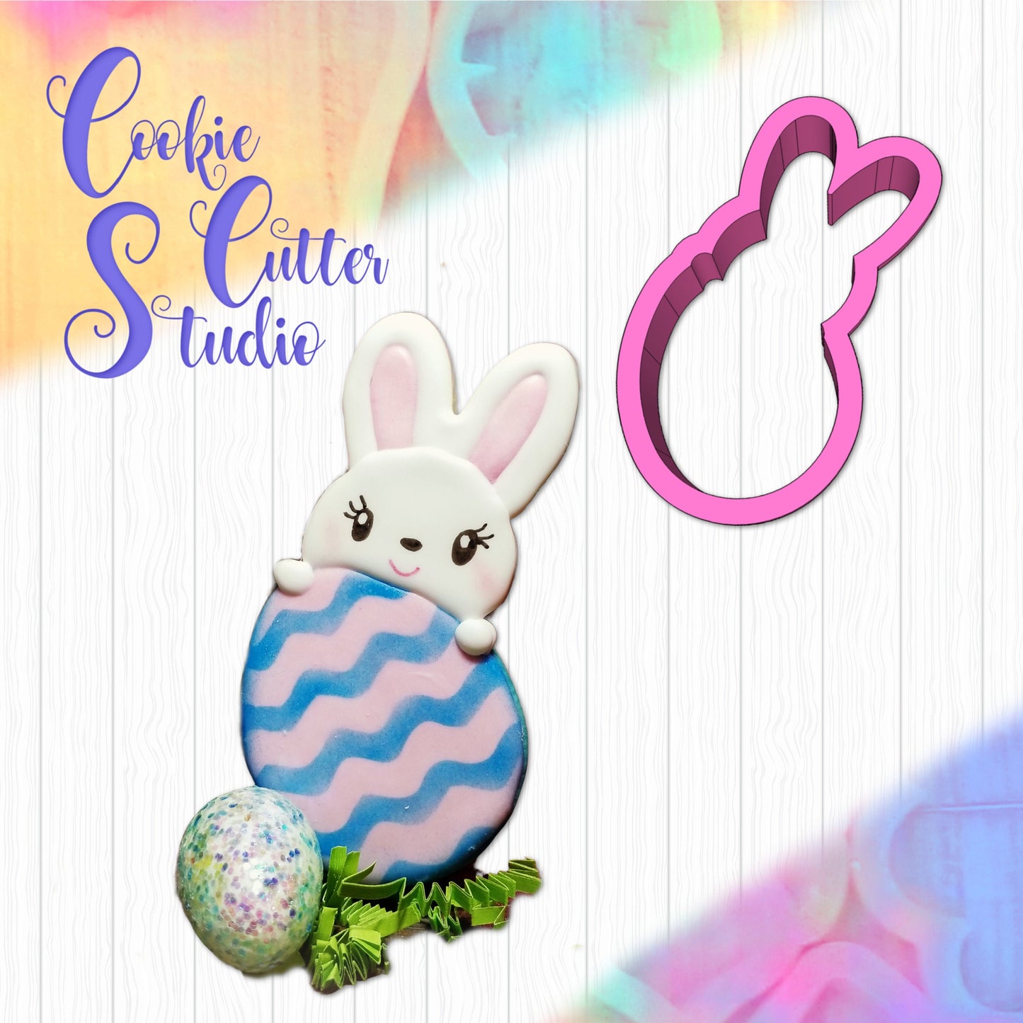 Bunny with Easter Egg Cookie Cutter