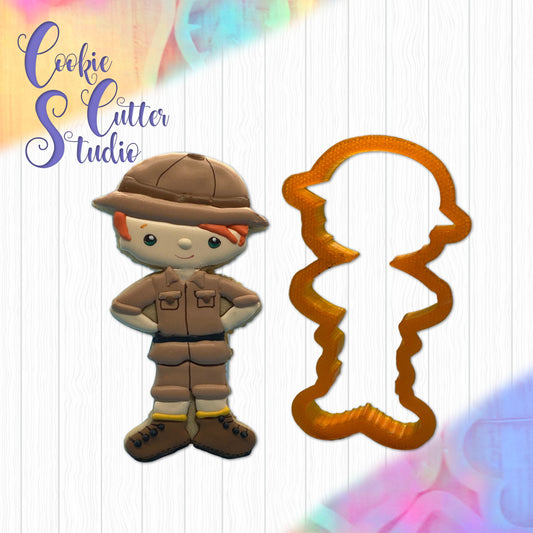 Safari Boy Cookie Cutter, Safari Cookie Cutters, Animal Cookie Cutters