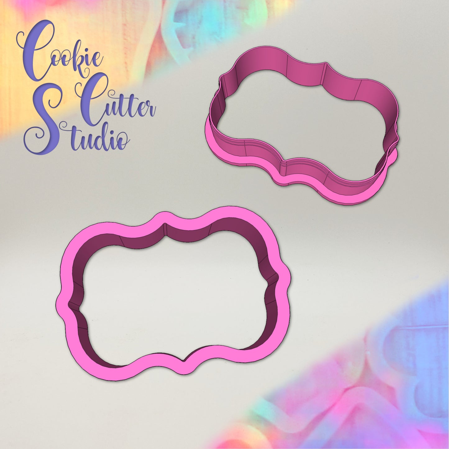 Plaque Cookie Cutter, Wedding Cookie Cutter