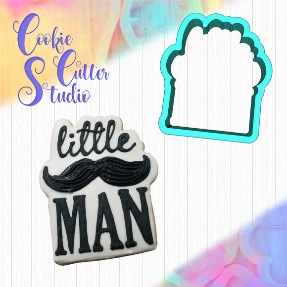 Little Man Plaque Cookie Cutter, Little Gentleman Cookie Cutters, Little Man Cookie Cutters