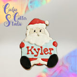 Santa Claus Plaque Cookie Cutter, Christmas Cookie Cutter, Santa Cookie Cutter