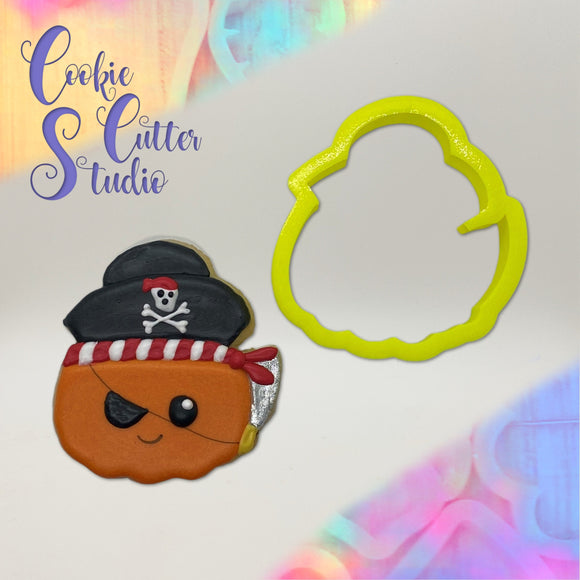 Pirate Pumpkin Cookie Cutter, Halloween Cookie Cutter