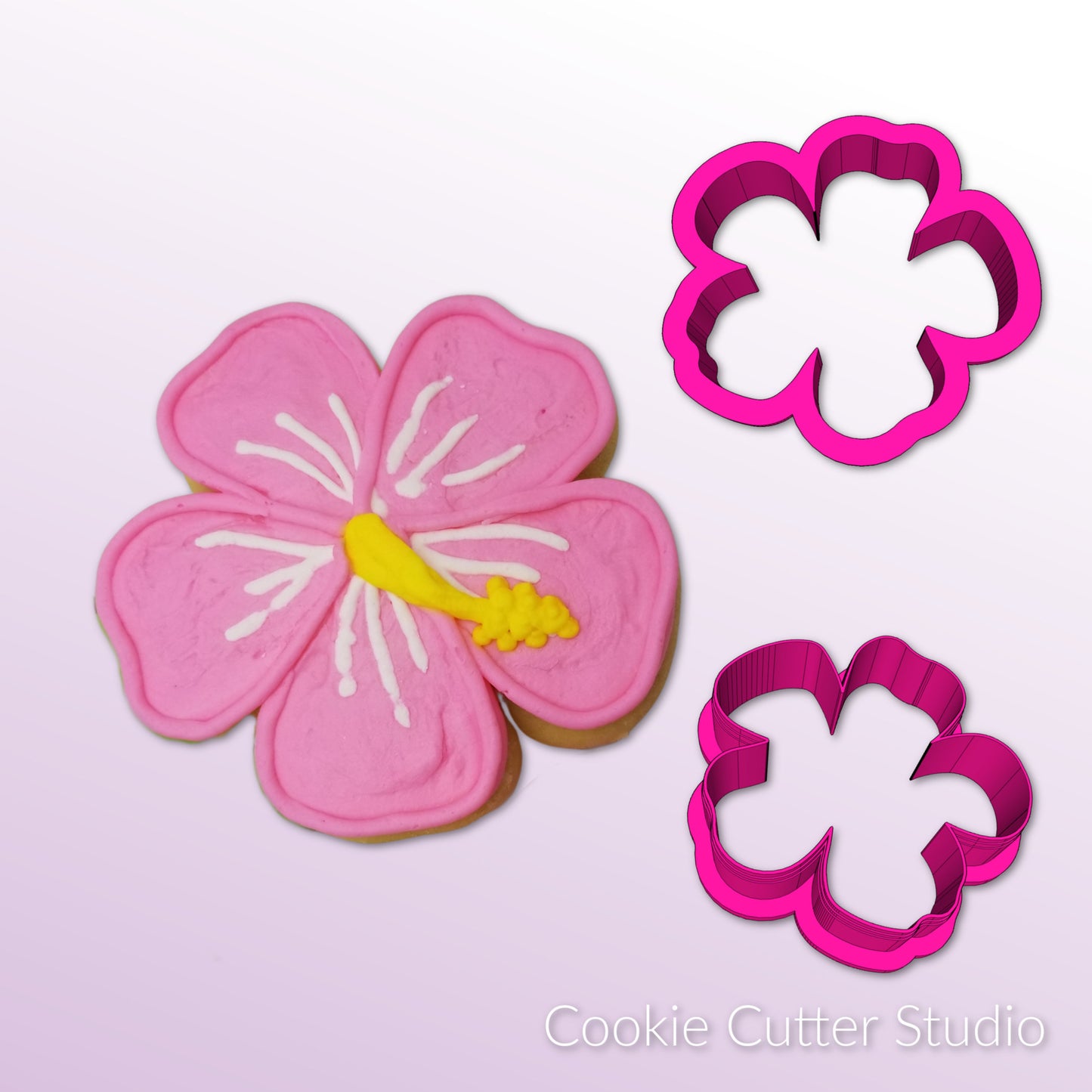 Hibiscus Cookie Cutter, Tropical Cookie Cutter