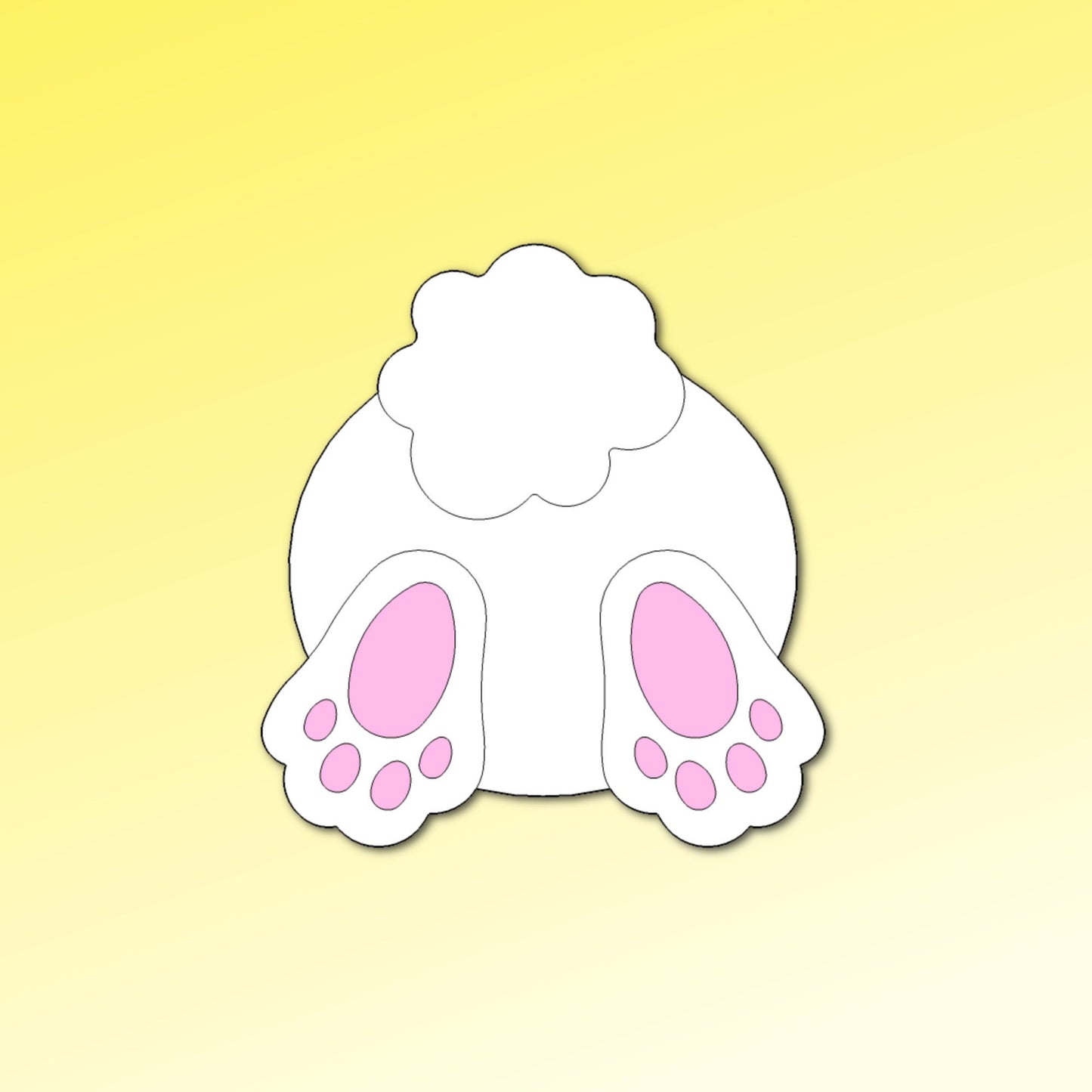 Bunny Butt Cookie Cutter