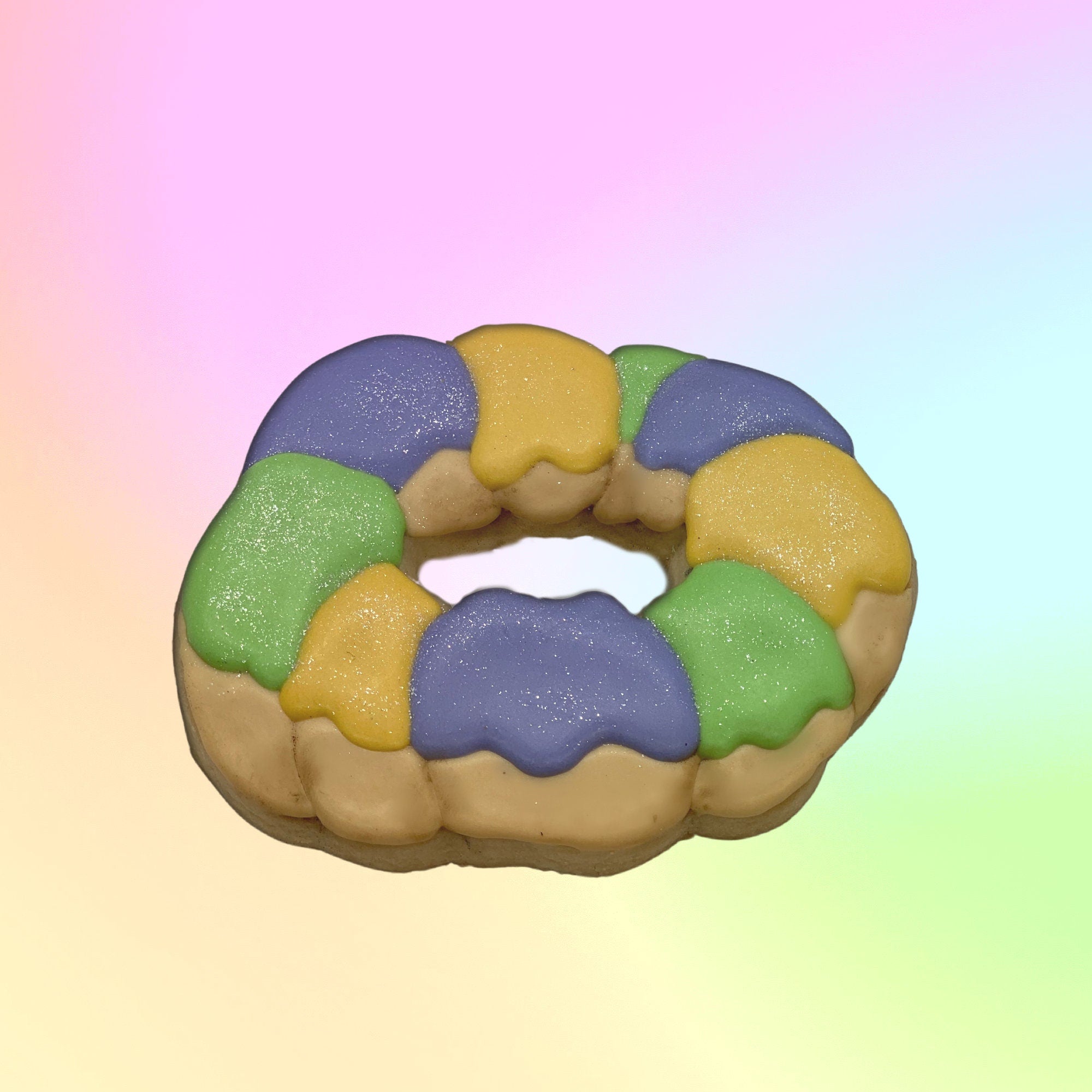 King Cake Cookie Cutter, Mardi Gra Cookie Cutters – Cookie Cutter