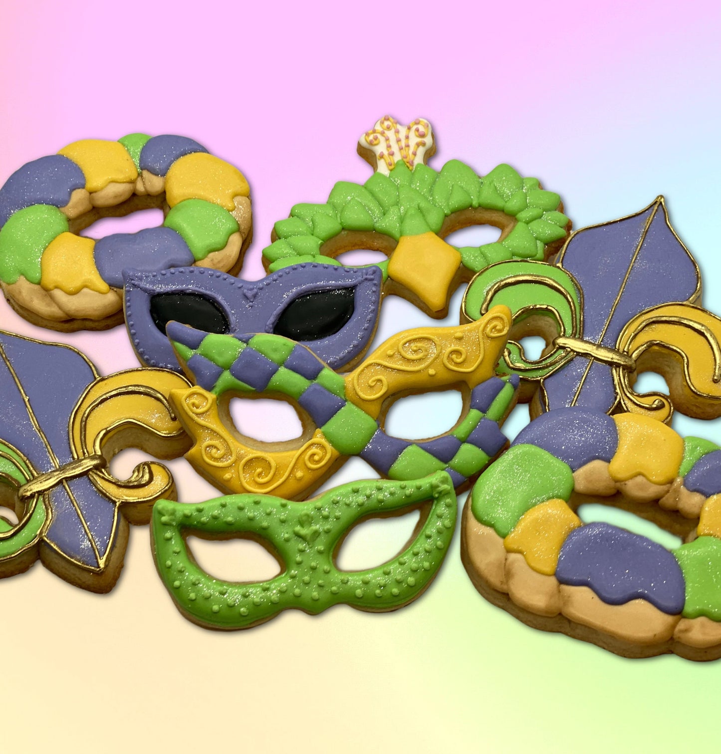 King Cake Cookie Cutter, Mardi Gra Cookie Cutters