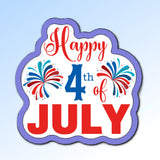 Happy 4th of July Cookie Cutter