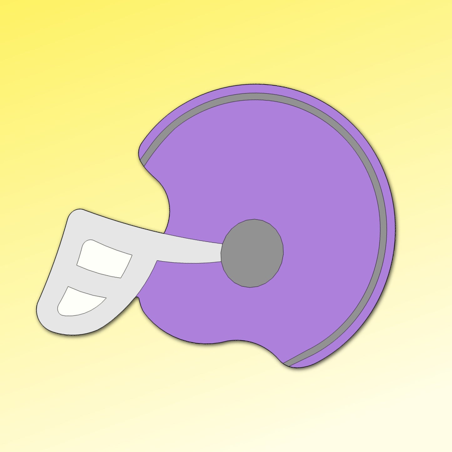 Football Helmet Cookie Cutter