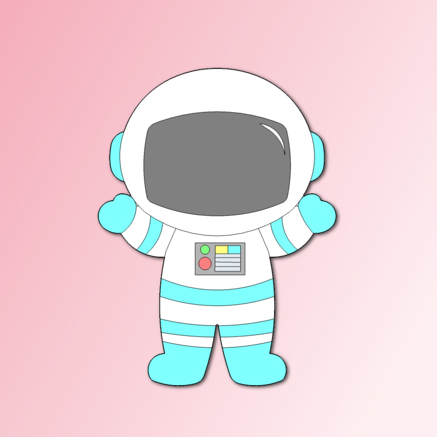 Astronaut Cookie Cutter, Space Cookie Cutter