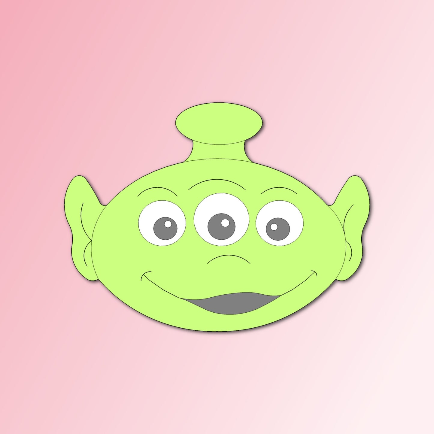 Alien Head Cookie Cutter, Space Cookie Cutter